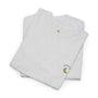 Folded gray sweatshirt with banana logo on a white background