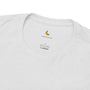 Gray t-shirt with a banana logo and text on a white background